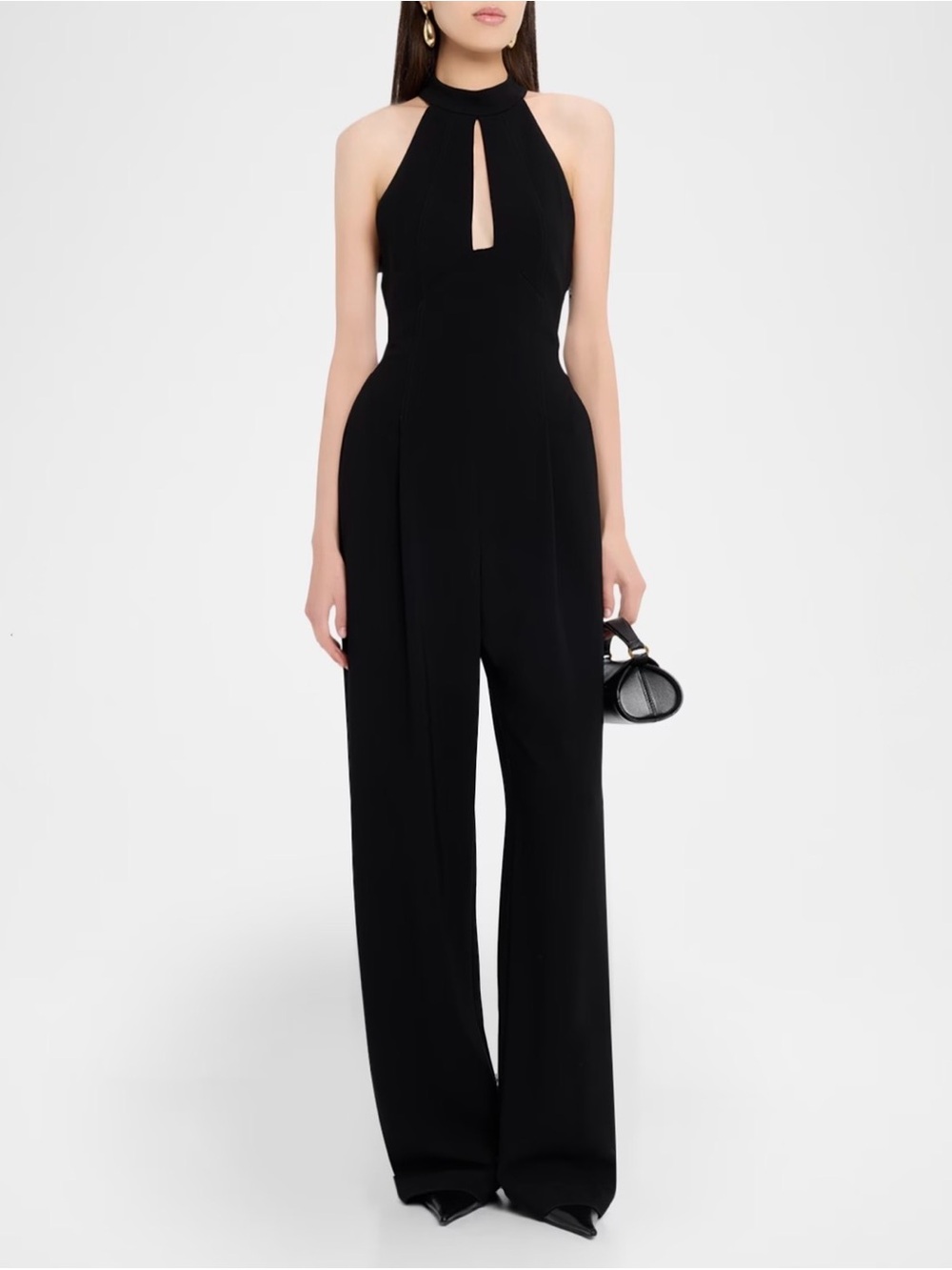 A.L.C. Lucie Wide-Leg Halter Jumpsuit
